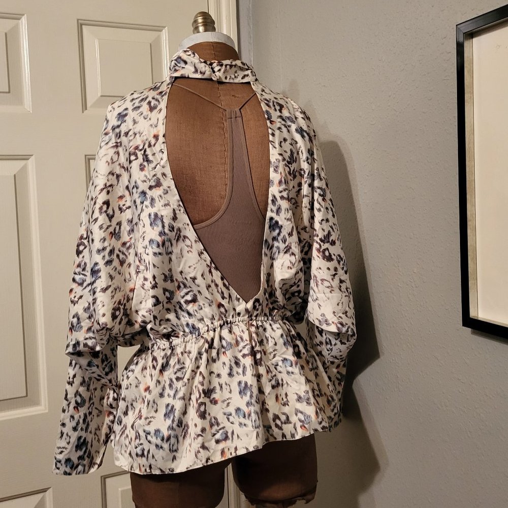 ASOS Backless Peplum Blouse - Picture 5 of 14